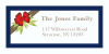Gold Tape Bow Christmas Address Labels 2